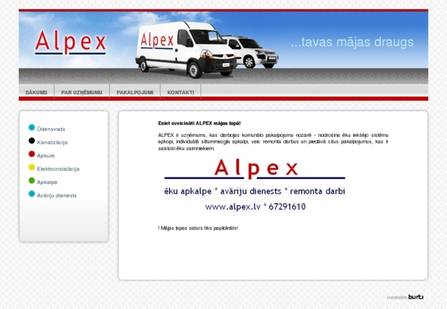 Alpex, avārijas dienests, SIA