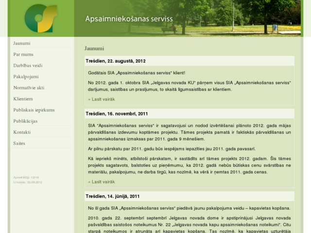 Apsaimniekošanas serviss, SIA